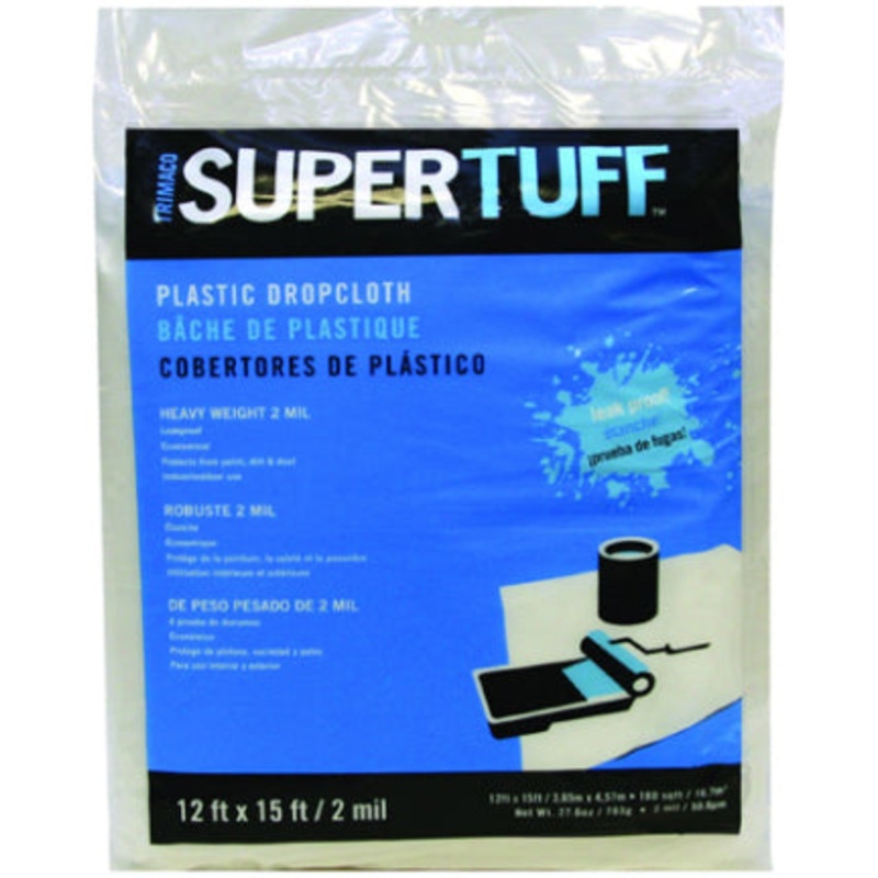 2MIL 12 X15 PLASTICDROP CLOTH