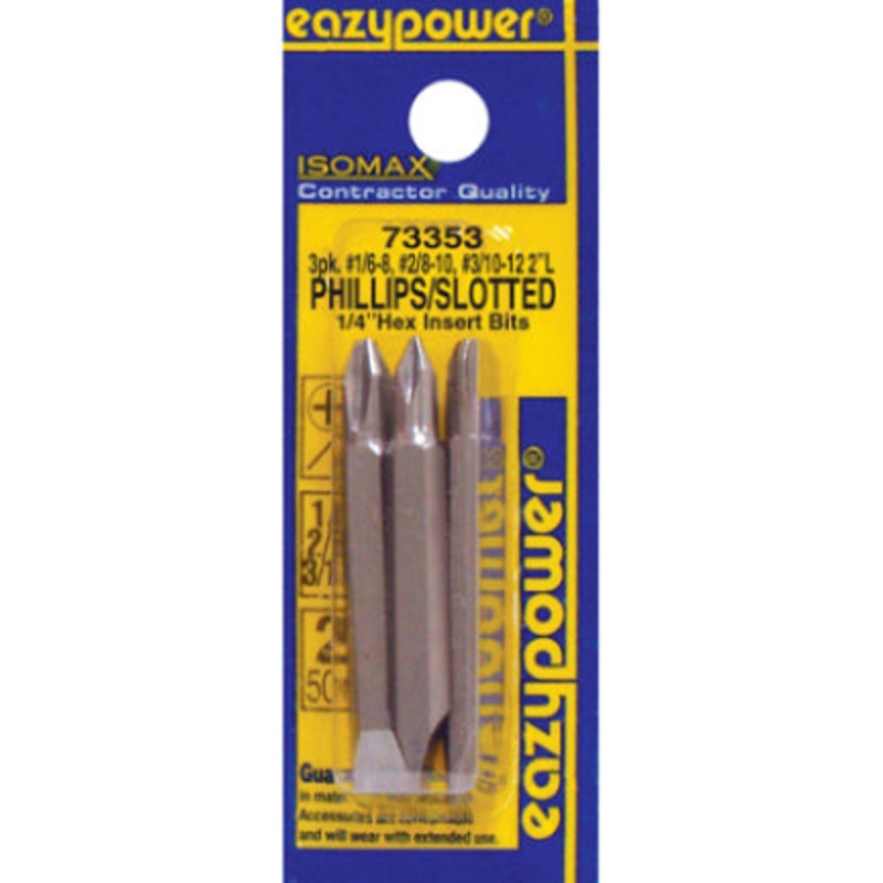 3PK TWIN BIT PHIL/ SLOT 2 INC