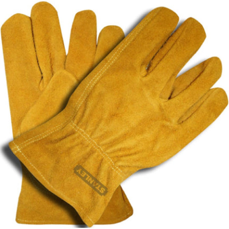 STANLEY GLOVE LG  COWHIDE