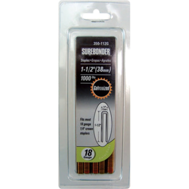 STAPLES 1/4 IN CROWN 18 GAUGE