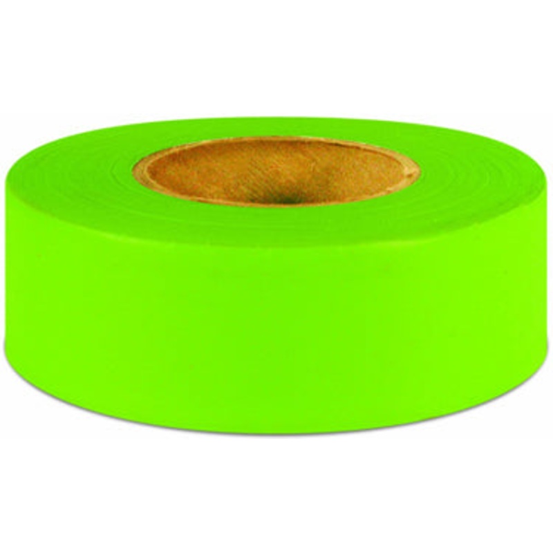 TAPE 1.187X50YD PINK GLO FLAG