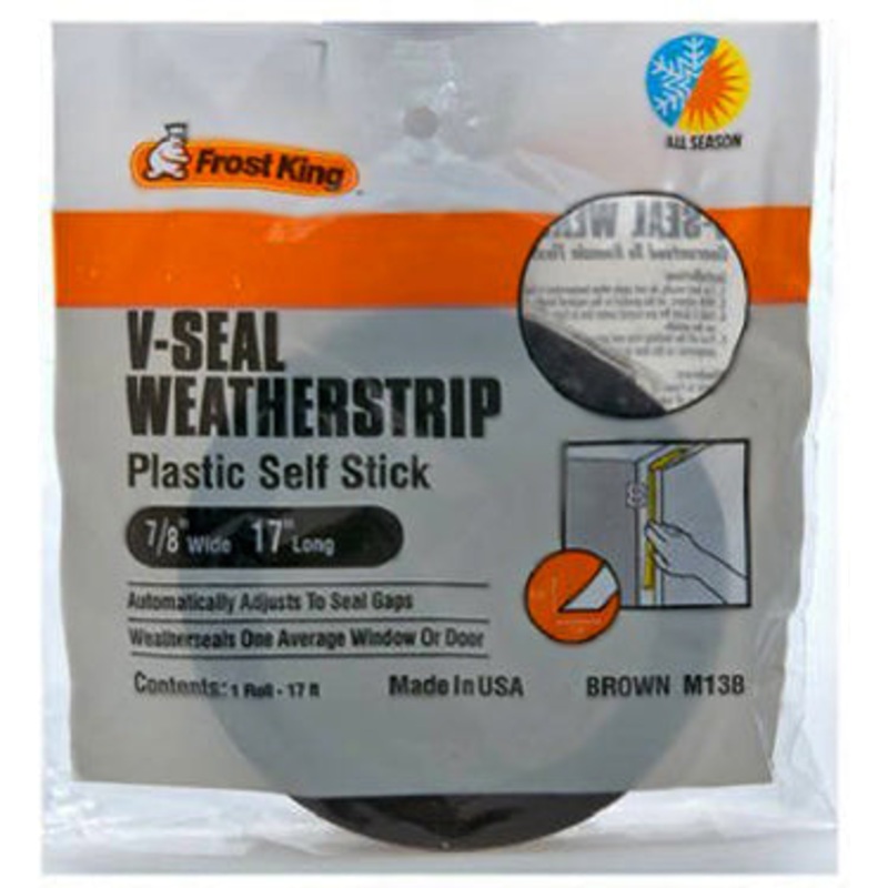 TAPE 7/8X17 BROWN WEATHERSTRIP