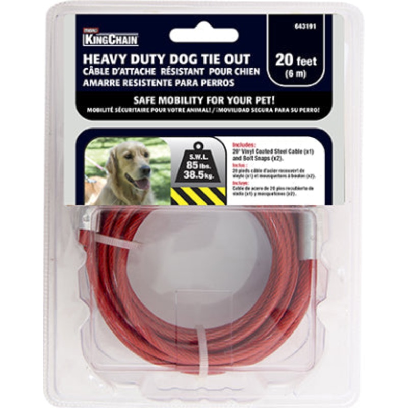 TIE-OUT HVY-DTY RD 20 FT