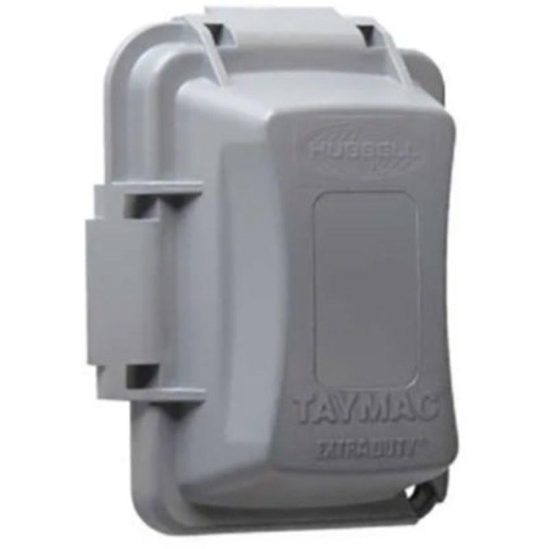 WPROOF GRAY LID INUSE COVR 1-GANG 16-IN1