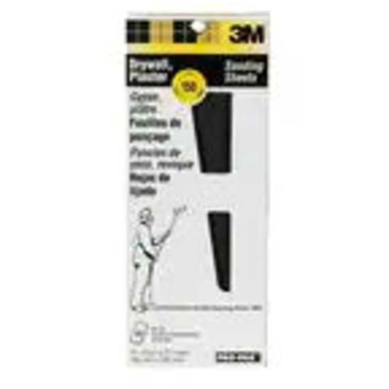 3M Drywall Sanding Sheet 99431NA, 4 3/16 in x 11 1/4 in, 150 Grit, 25 shts/pk, 10 pks/cs