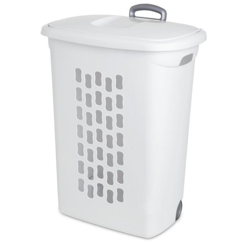 Sterilite Ultra Wheeled Hamper White