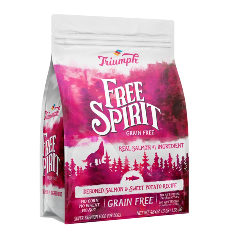 Triumph Free Spirit Grain Free Salmon & Sweet Potato Recipe Dog Food 14 lbs