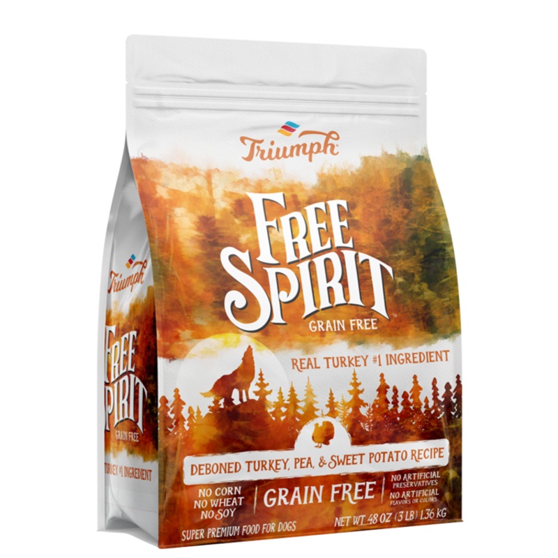 Triumph Free Spirit Grain Free Turkey & Sweet Potato Recipe Dog Food 14 lbs.