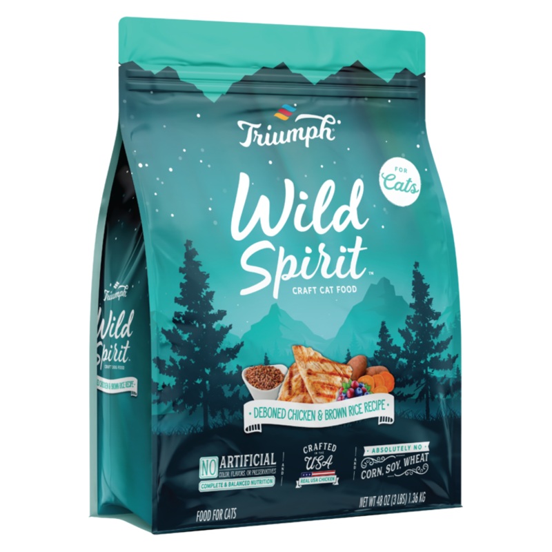 Triumph Wild Spirit Chicken & Brown Rice Recipe Cat Food 3 lbs