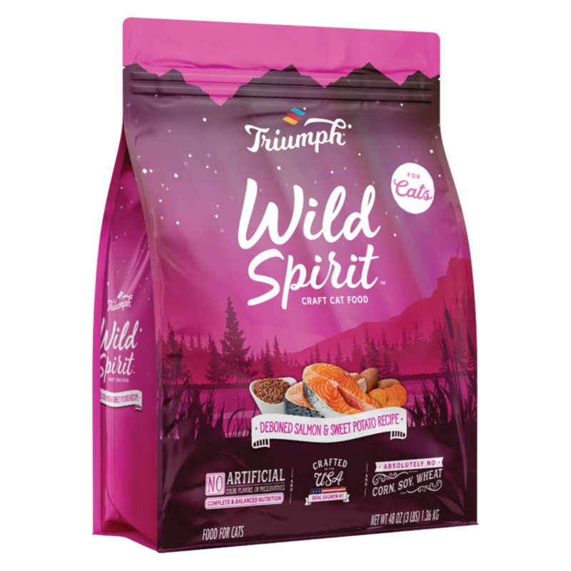Triumph Wild Spirit Salmon & Sweet Potato Recipe Cat Food 3 lbs