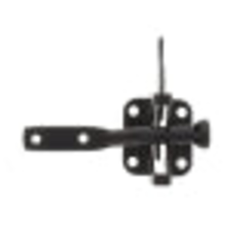 Ultra Hardware Gate Latch with Offset Strike Black