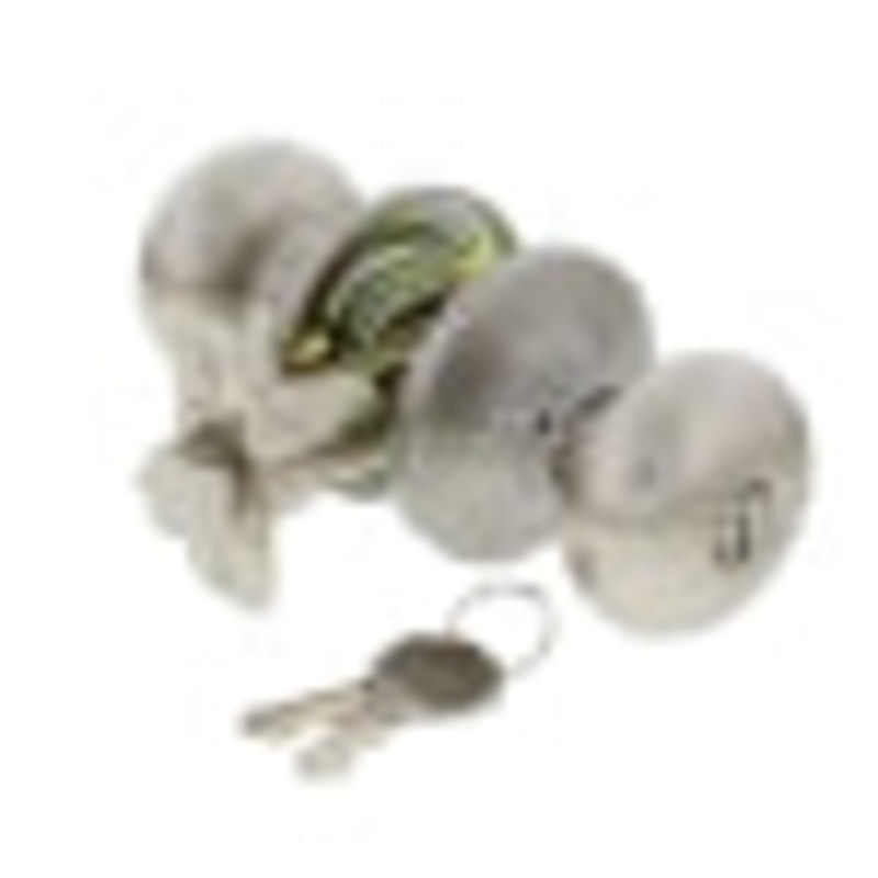 Ultra Hardware Sturbridge Flat Ball Knob Entry, Satin Nickel Finish
