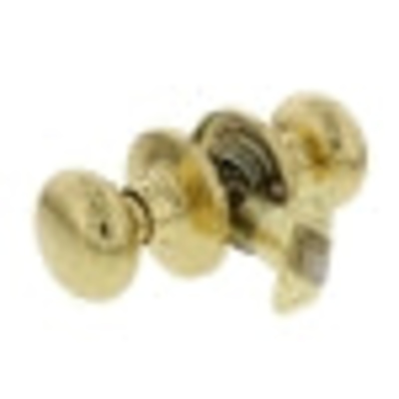 Ultra Hardware Sturbridge Flat Ball Knob Passage, Polished Brass Finish