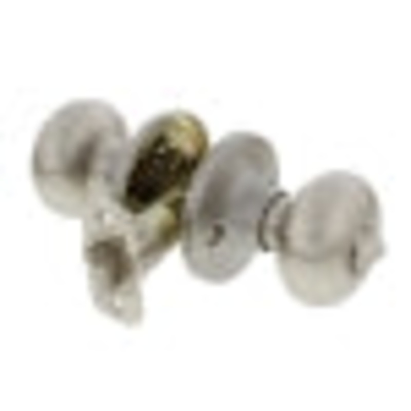 Ultra Hardware Sturbridge Flat Ball Knob Privacy, Satin Nickel Finish