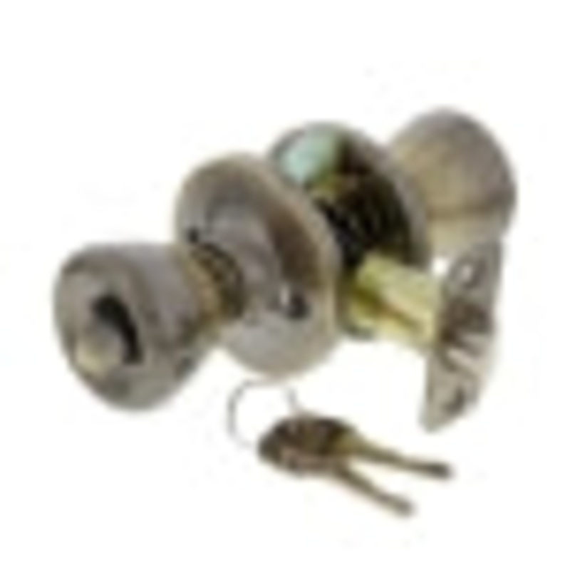 Ultra Hardware Tulip Knob Entry, Antique Brass Finish