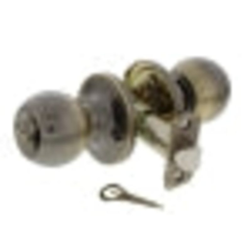 Ultra Hardware Chestnut Hill Ball Knob Privacy, Antique Brass Finish