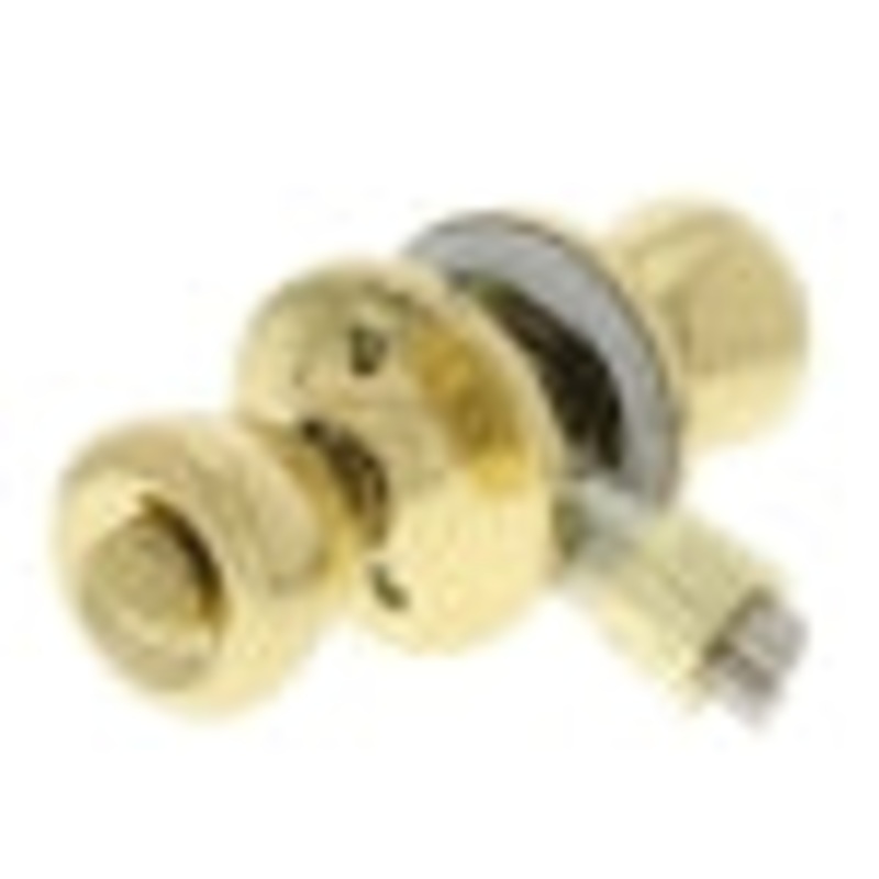 Ultra Hardware Mobile Home Tulip Knob Entry, Polished Brass Finish