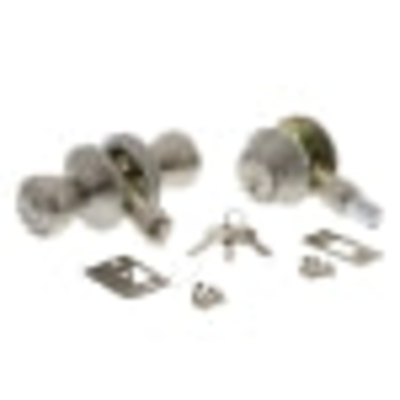 Ultra Hardware Mobile Home Tulip Knob Entry Set – 1 Cylinder Deadbolt, Stainless Steel