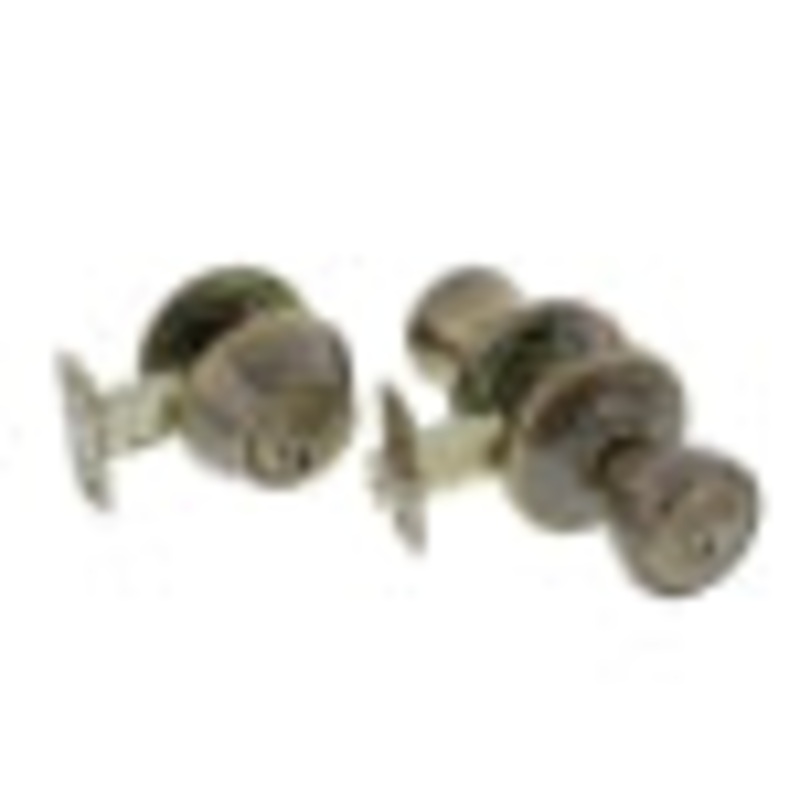 Ultra Hardware Tulip Knob Entry Set – 1 Cylinder Deadbolt, Antique Brass Finish