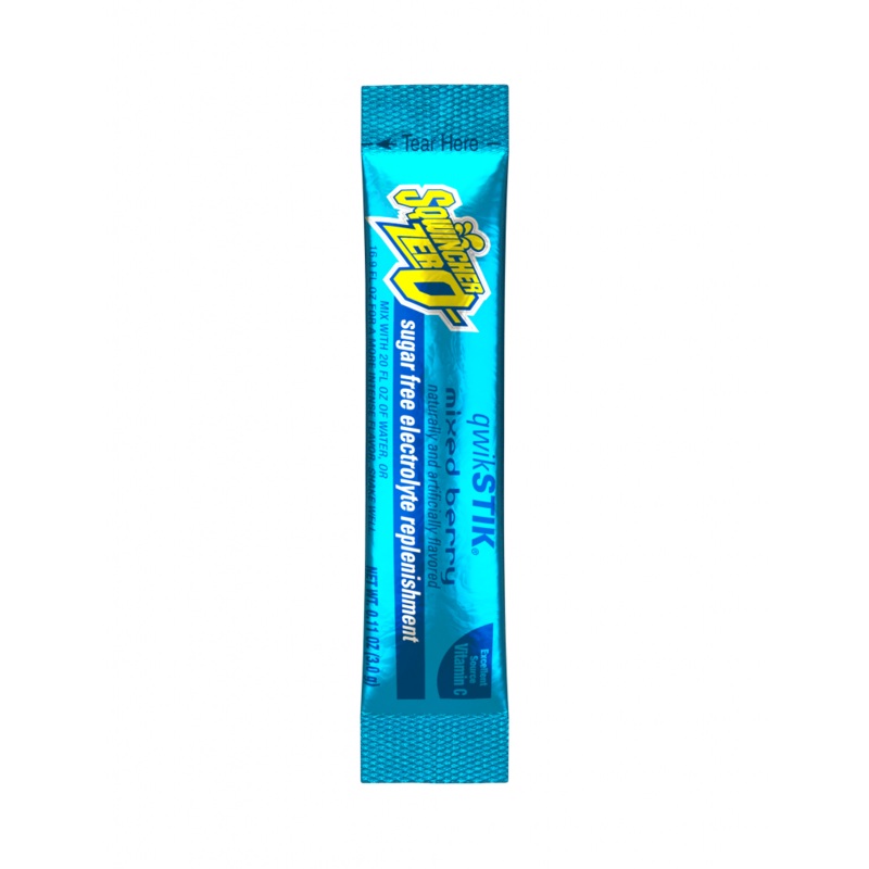 Sqwincher Single Serve Qwik Stik ZERO Mixed Berry 0.11 Oz.