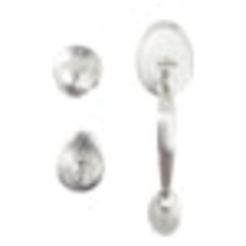 Ultra Hardware Products Handleset with Ball knob, Single Cylinder Deadbolt, Satin Nickel