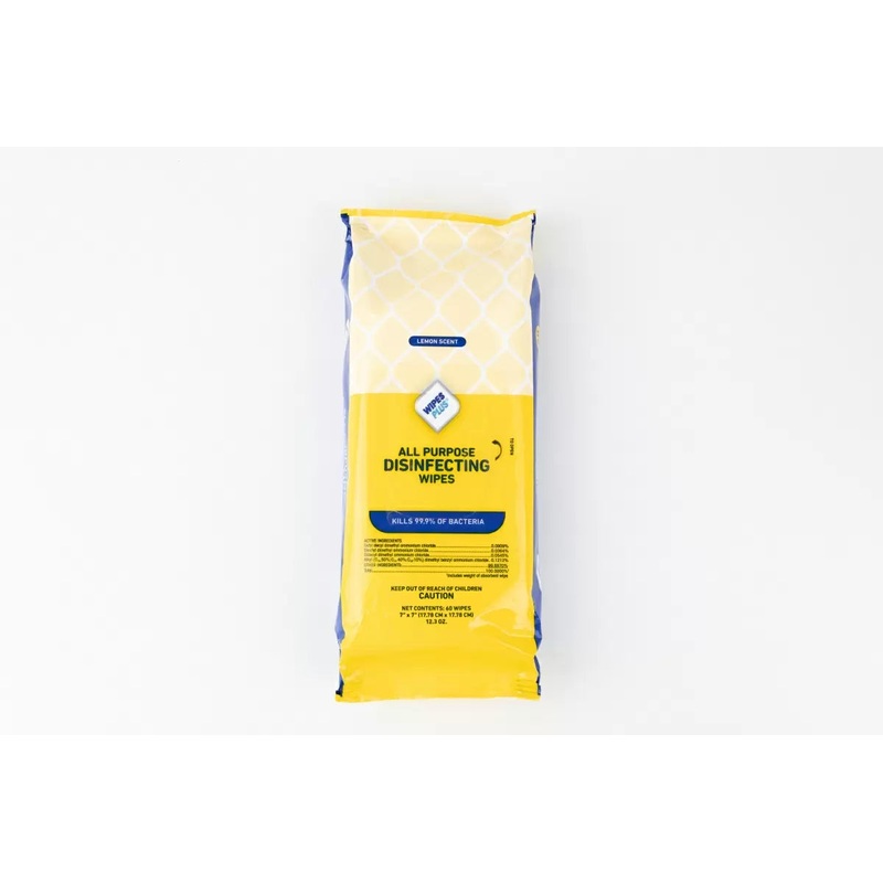 WipesPlus 7 x 7 in. All Purpose Disinfecting Wipes
