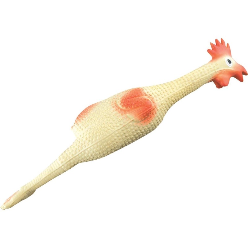 Westminster Pet Ruffin’ It Squeaky 9 In. Latex Chicken Dog Toy