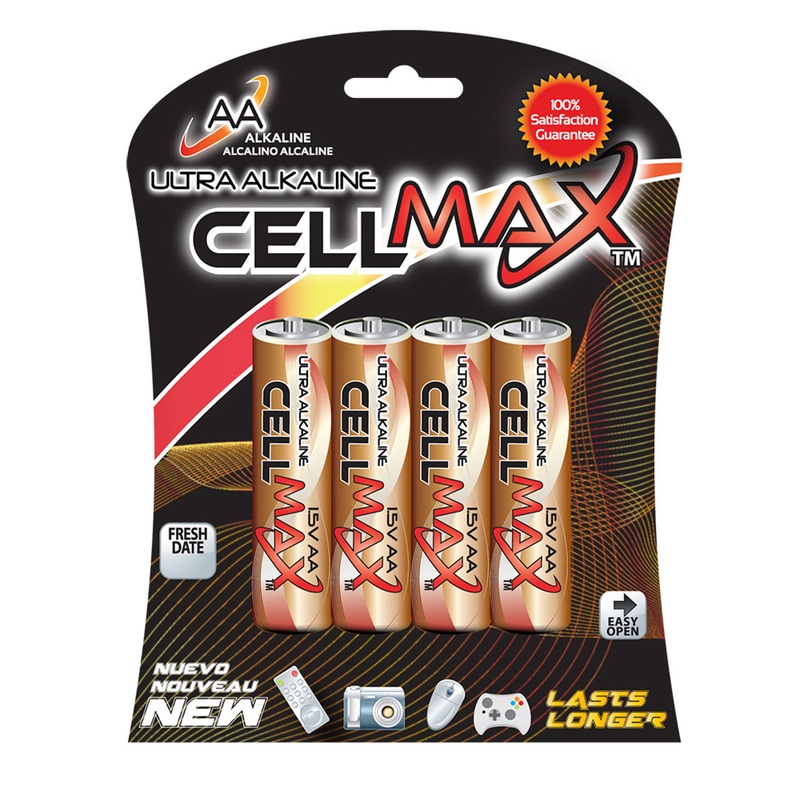 The Battery Spot CM-LR6-BP2 AA Alkaline Battery – 2 per Card