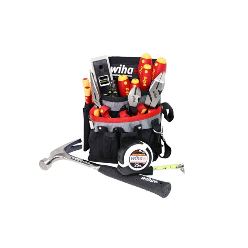 Wiha Tools 16 Piece Insulated Apprentice Electrician’s Tool Kit