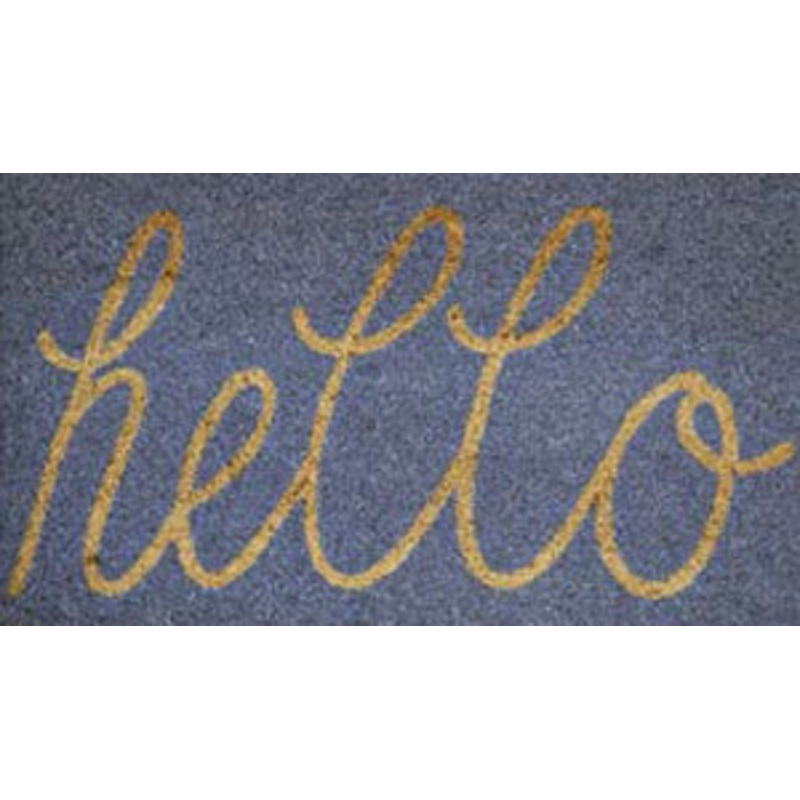 Technoflex Hello Script Heavy Duty Coco Mat – 18” x 30”