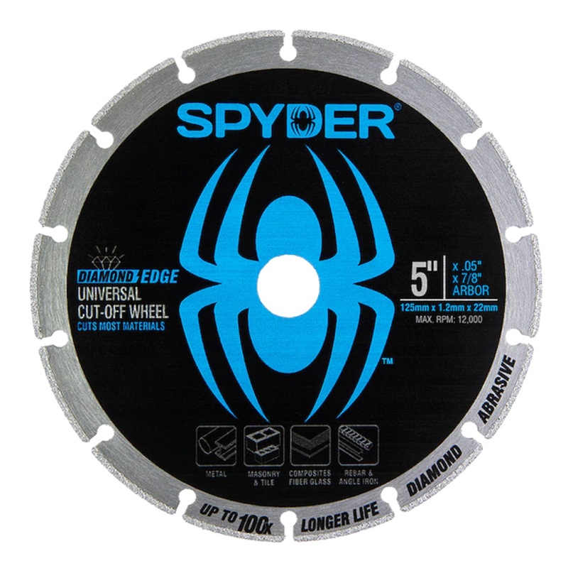 Spyder 5-IN Diamond Bite Universal Cut-Off Wheel