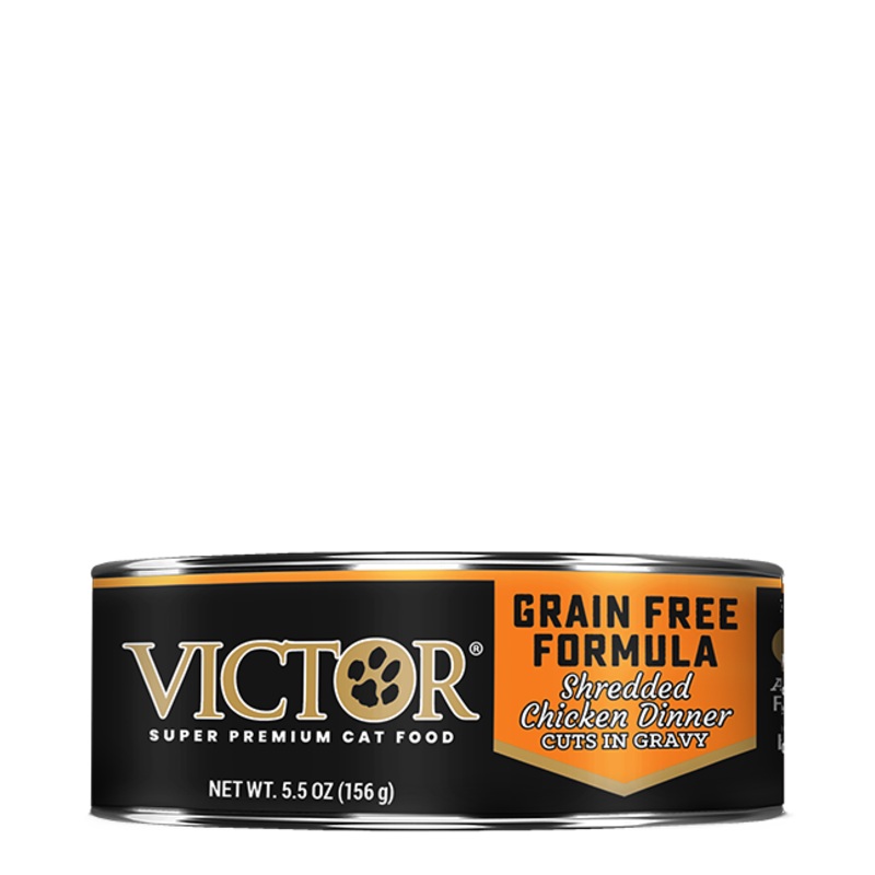 Victor Grain Free Formula Shredded Chicken Dinner Cuts in Gravy Cat Food