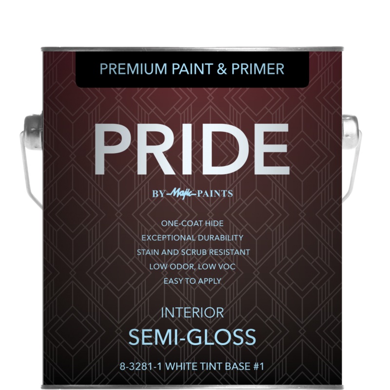 Yenkin Majestic Pride Interior Semi-Gloss Wall Deep Tint Base 1 Quart (1 Quart, Deep Tint Base)