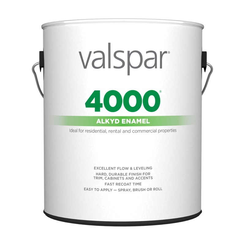 Valspar 4000 Alkyd Enamel 1 Gallon Aluminum Enamel (1 Gallon, Aluminum Enamel)
