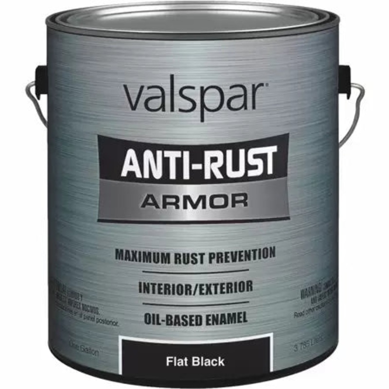 Valspar 4000 Alkyd Enamel  1 Gallon Flat Black (1 Gallon, Flat Black)