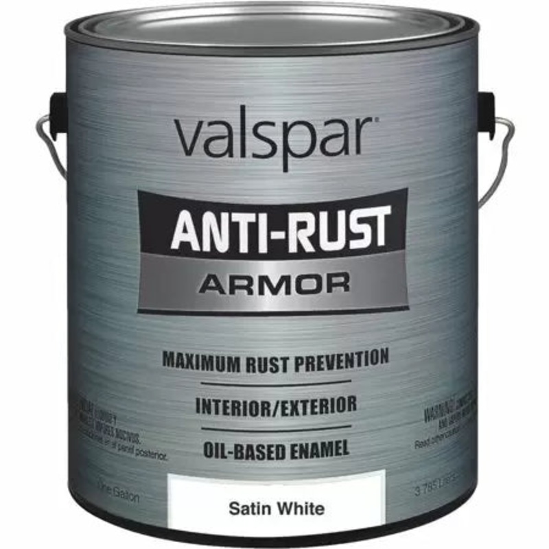 Valspar 4000 Alkyd Enamel  1 Gallon Satin White (1 Gallon, Satin White)