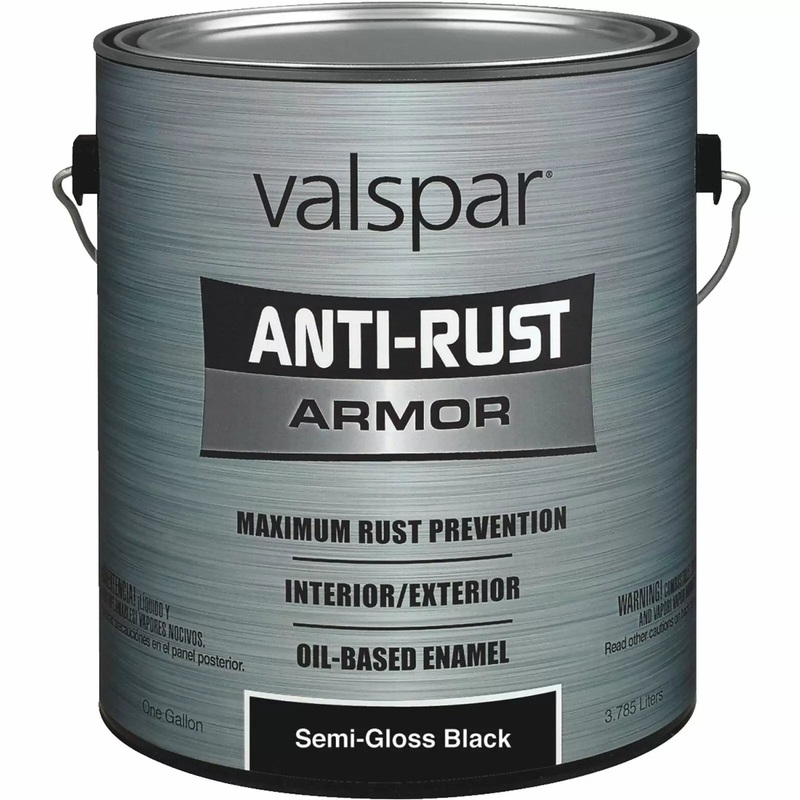 Valspar 4000 Alkyd Enamel  1 Gallon Semi-Gloss Black