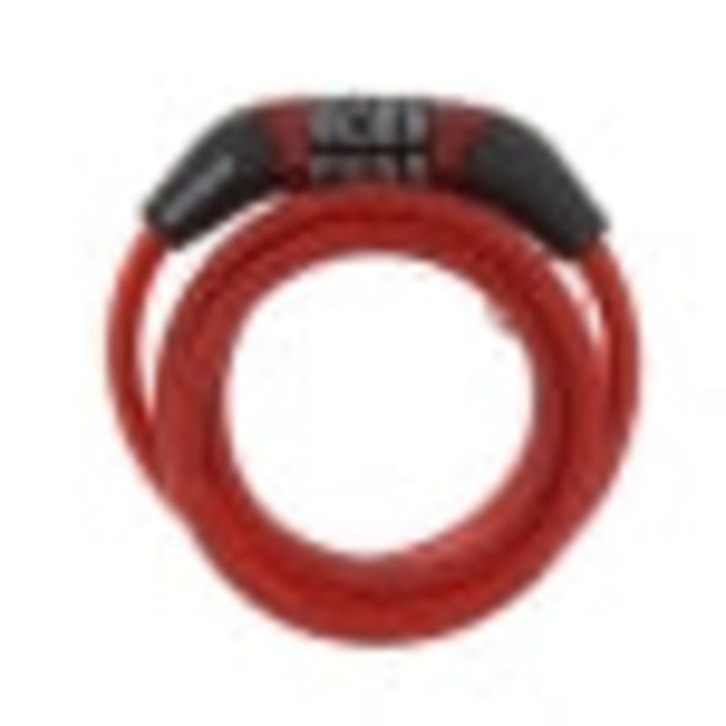WordLock Non-Resettable 6 mm x 4′ Combination Cable Lock, Red (6 mm x 4′, Red)