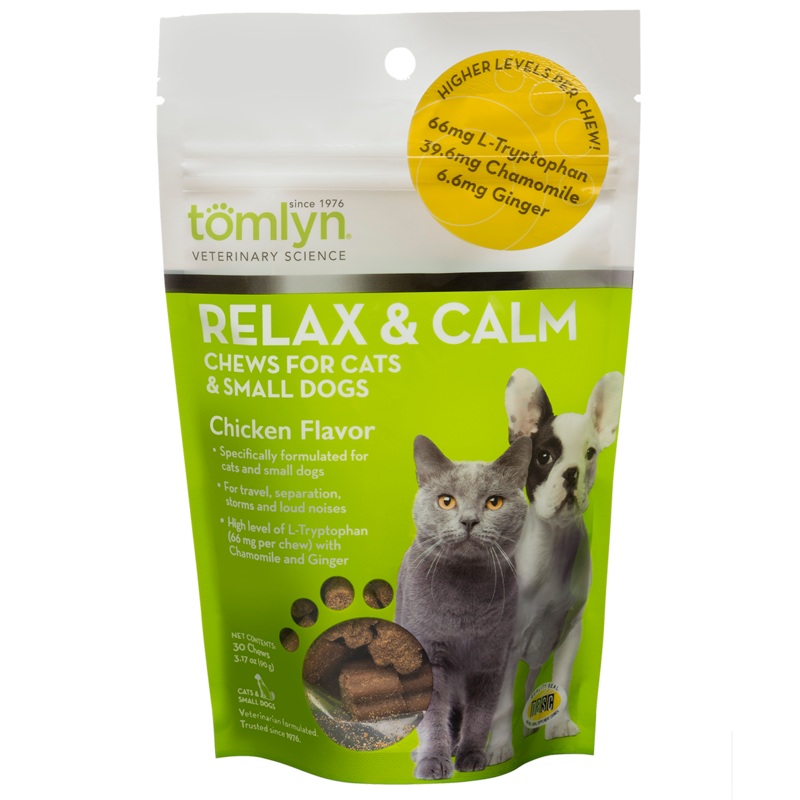 Tomlyn Relax & Calm Chews for Cats and Small Dogs
