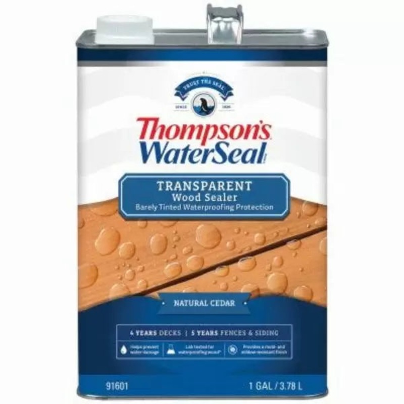 Thompsons WaterSeal Transparent Wood Sealer 1 Gallon Natural Cedar