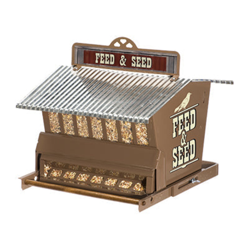 Woodlink Rustic Farmhouse Absolute Feed & Seed Squirrel-Resistant Feeder