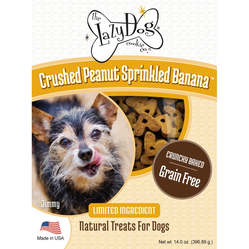 The Lazy Dog Crushed Peanut Sprinkled Banana Natural Treats for Dogs