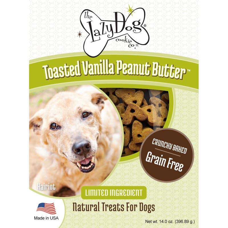 The Lazy Dog Toasted Vanilla Peanut Butter Natural Treats for Dogs