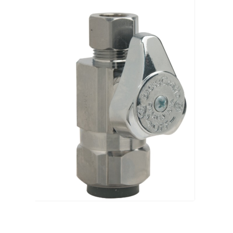1/2 in. Nom Push Connect x 3/8 in. O.D. Comp Straight Stop