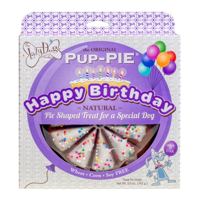 The Lazy Dog Cookie Co The Original Happy Birthday Pup-PIE Dog Treats With Pumpkin & Peanut Butter